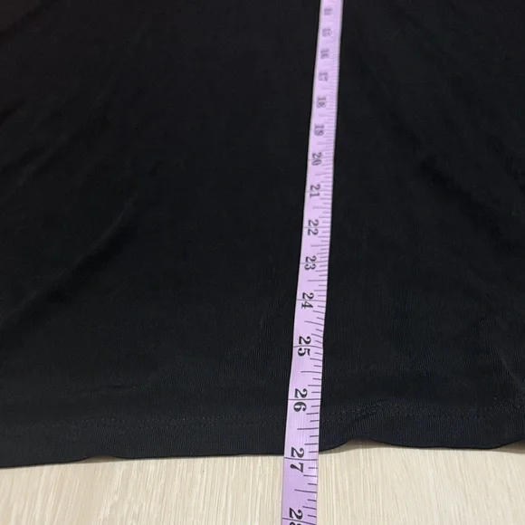 3/$10 Chico's Vibrant Red Black Long Sleeve Top - Picture 5 of 8